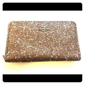 Sparkly gold Coach wallet!
